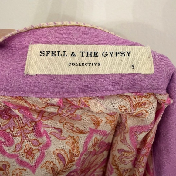 SPELL Jewel Wrap Skirt Pink  Size Small - Picture 6 of 8